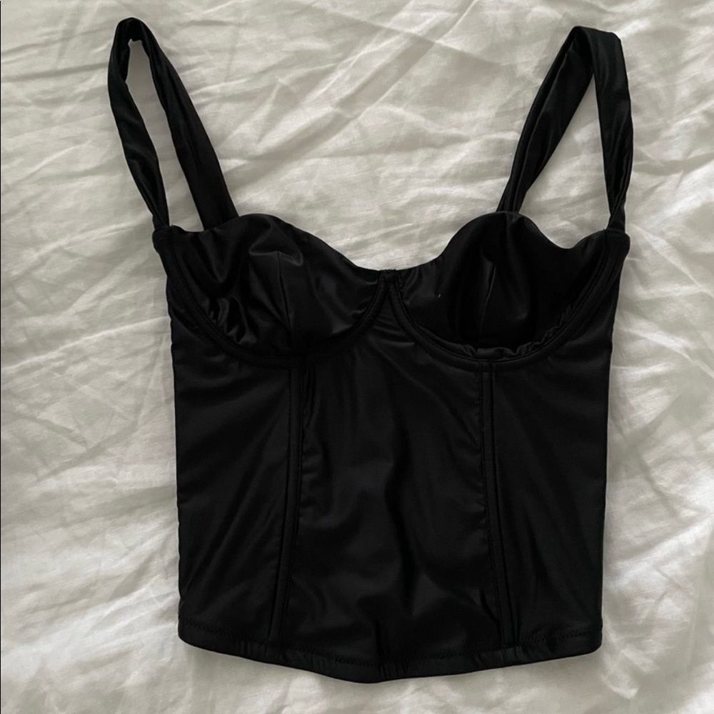 Silk bustier top! Size XS
